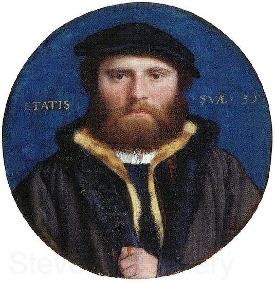 Hans holbein the younger Portrait of an Unidentified Man, possibly the goldsmith Hans of Antwerp France oil painting art